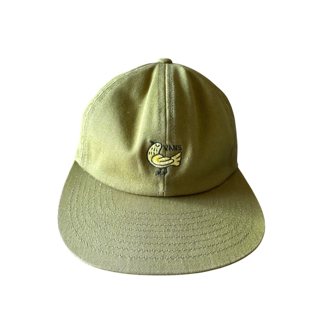 Vans Yellow Bird on Olive Green Low Profile Clipback Hat